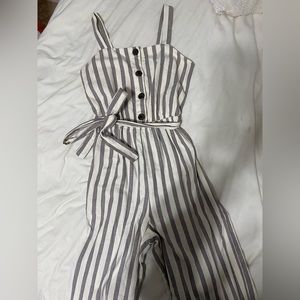 Maurice’s striped pants romper, size XS